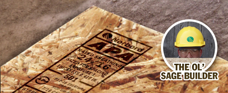 Which way should you install OSB on a roof?